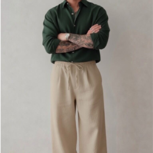 Linen Shirt & Khaki pants