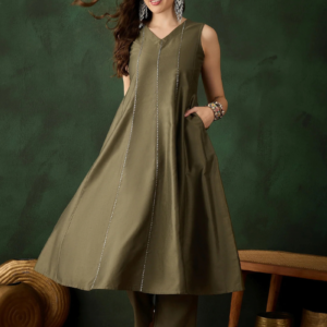 Olive green kurti